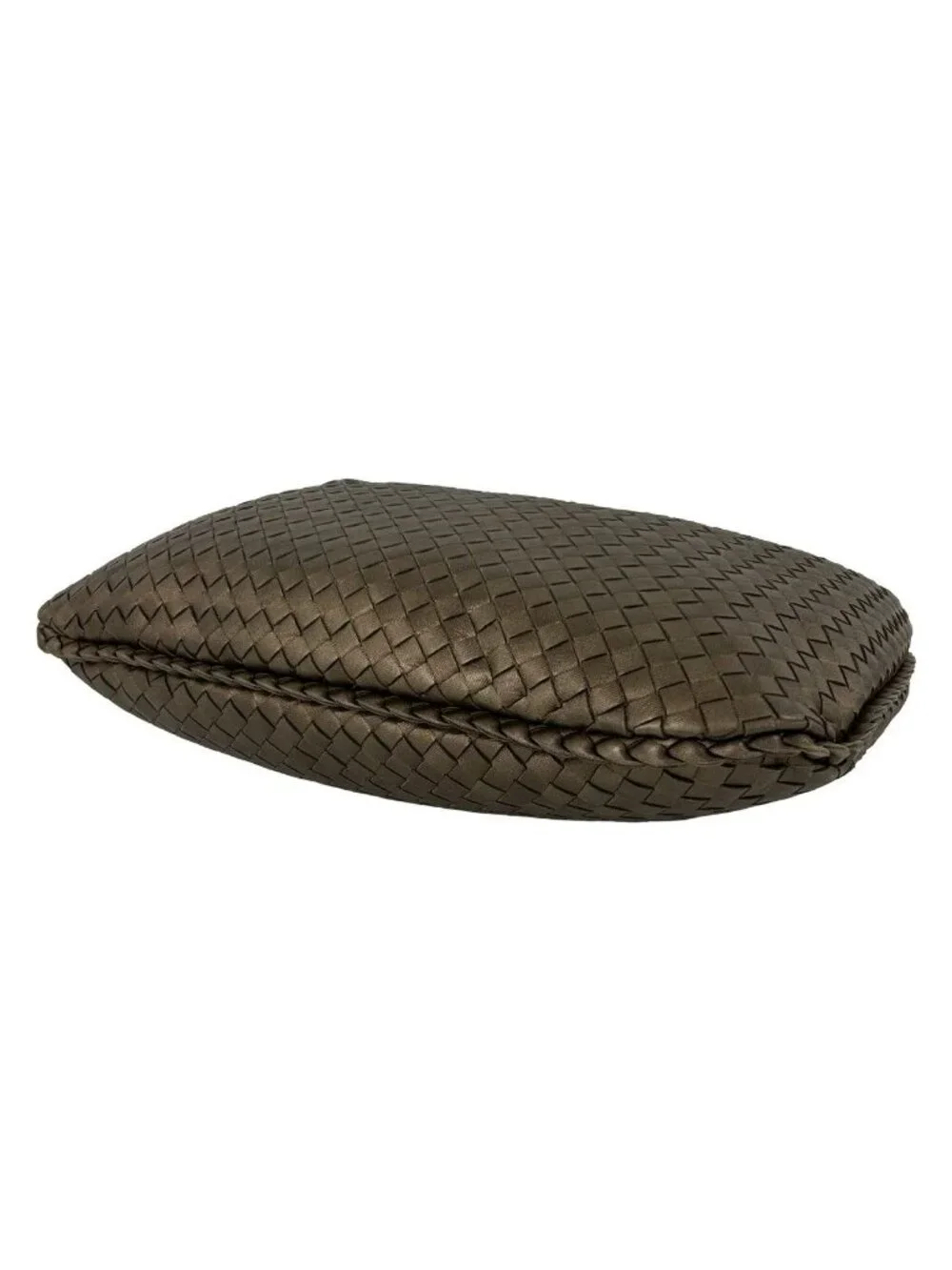 Bottega Veneta Hobo Intrecciato Leather Shoulder Bag Brown